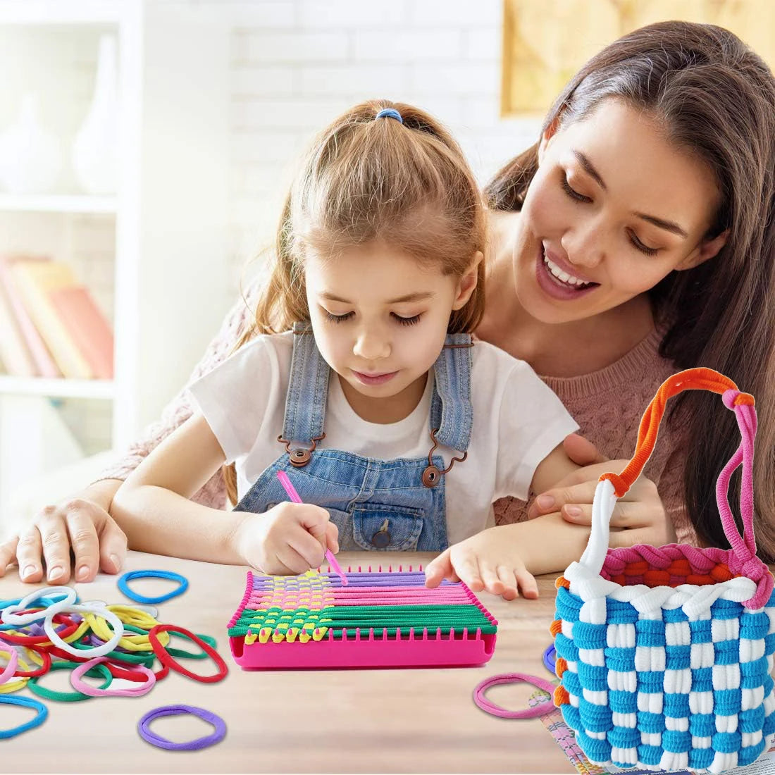 Durable Knitting Loom Set Rope Hook Needle Crafts Accessories Crochet Multicolored DIY Arts and Crafts String Maker Tool Gift